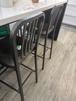 Tall Metal Rustic Chairs - Set of 6
