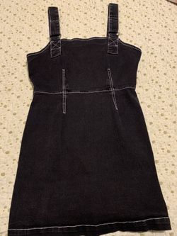 BLACK JEAN DRESS
