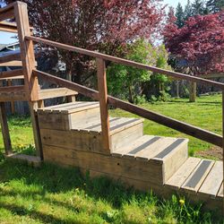 Wooden stairs