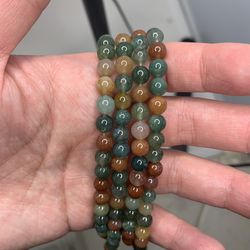 Natural Indian Agate 3As-4As 6mm Loose Beads (1 Strand/15”-16”)