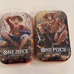 One Piece Tin Set Vol. 2 -Monkey.D.Luffy & Ace(Sealed)