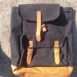 Dsw Black Leather Backpack 