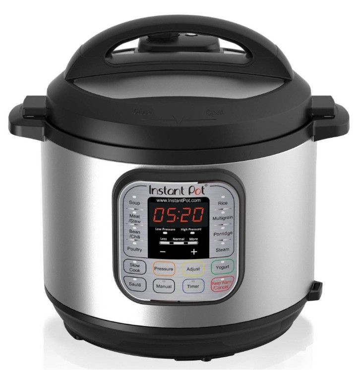 New Instant Pot Duo 6qt 7-in-1 Pressure Cooker, Silver