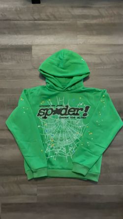 Green Sp5der Punk Hoodie