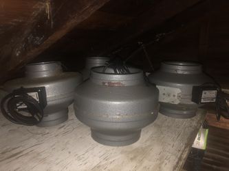 Different Sized Vortex Inline Exhaust Fans