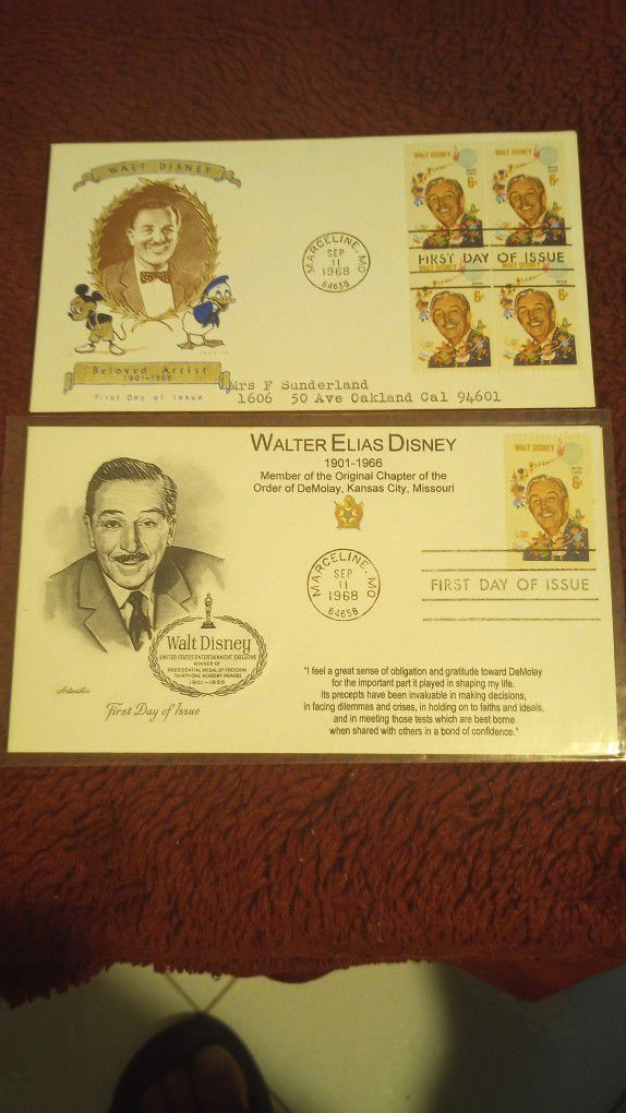 DISNEY-FIRST DAY ISSUE COLLECTIBLE 1960-S