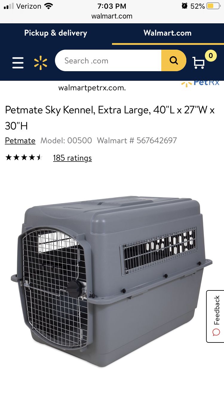 Sky kennel large dog crate