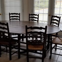 Antique Long Dining Room Table