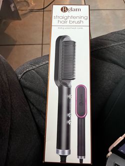 Straightening hair brush