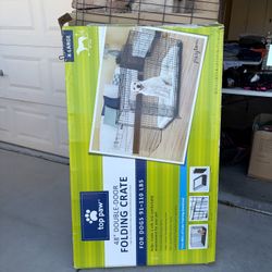 48 in Double Door Folding Crate Fur Dogs 81-110 Lbs. 
