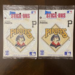 All Star Stick-Ons, Pittsburgh Pirates 1989 MLB, SEALED/NEW in Original Packaging!!