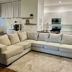 White Sectional Couch 