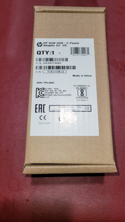 HP (NEW) 65W USB-C Power Adapter G2 (1HE08UT#ABA) $49