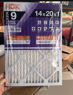 6 New Superior Pleated Air Filters Size 14”x20”x1”