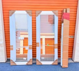 Jeld wen 60 in. x 80 in. V-4500 Contemporary White Vinyl Multi slide Full Lite Sliding Patio Door w/Blinds