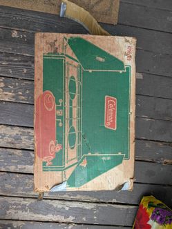 Vintage Coleman Two-Burner Camp Stove Box