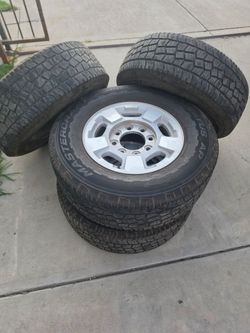 4 Mastercraft 265/70R17 Tires + 17" 8-Lug Wheels - $800 OBO