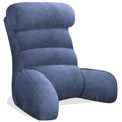 NEW Blue Corduroy Reading Backrest Pillow