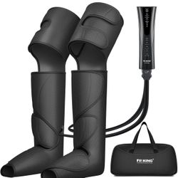 Foot and Leg Massager for Circulation and Relaxation with Hand-held Controller 3 Modes 3 Intensities Helpful for Vericose Veins, Cramps, Swelling and 
