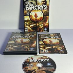 Far Cry 2 (PC DVD ROM 2008) Ubisoft Complete w/ Original Insert & Map / Poster **COMPLETE