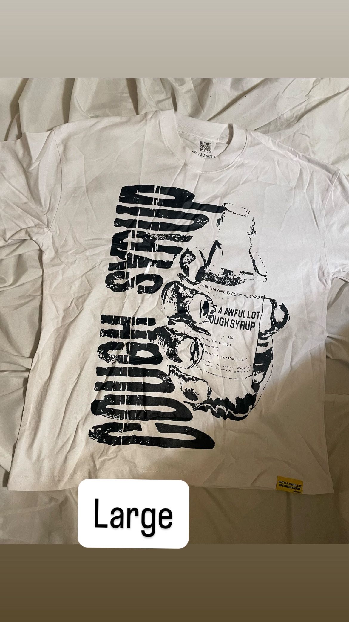 ALOCS x Warning White Shirt
