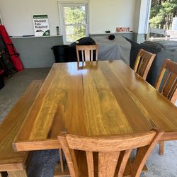 Custom made farmhouse table