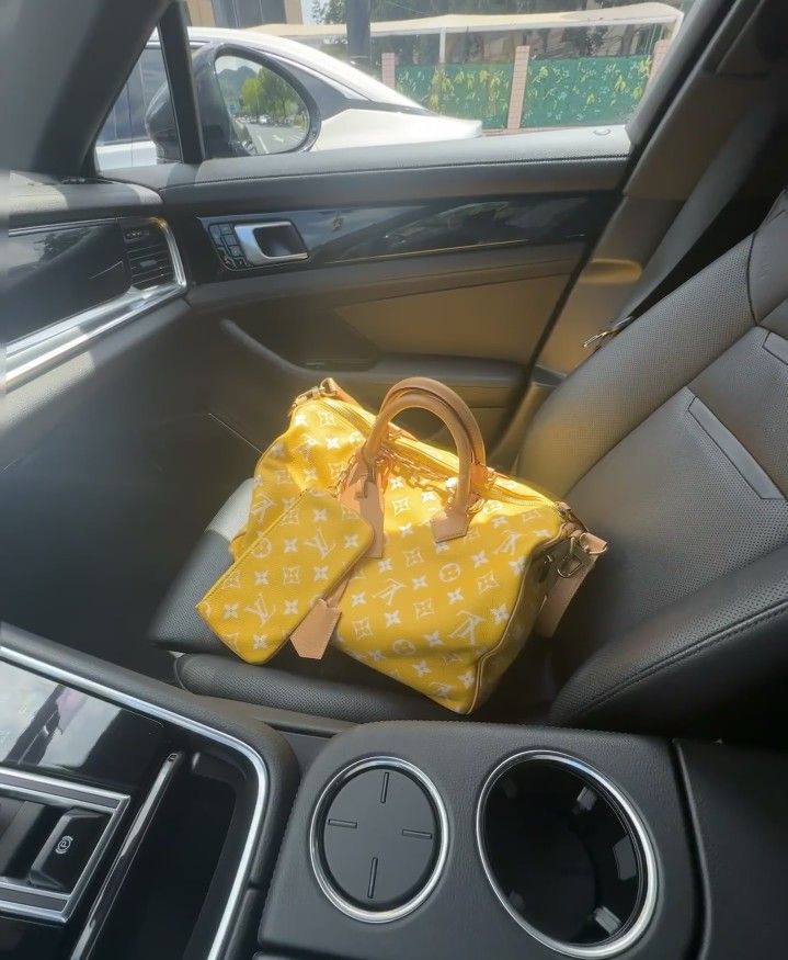 Fashion handbag yellow hot selling style