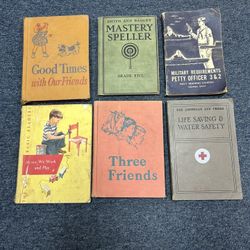 Lot Of 6 Old Books 30$ 