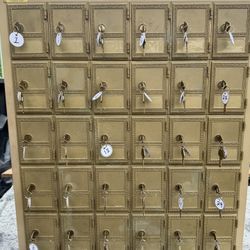 Postal P.O. Boxes / Mailboxes With All Keys