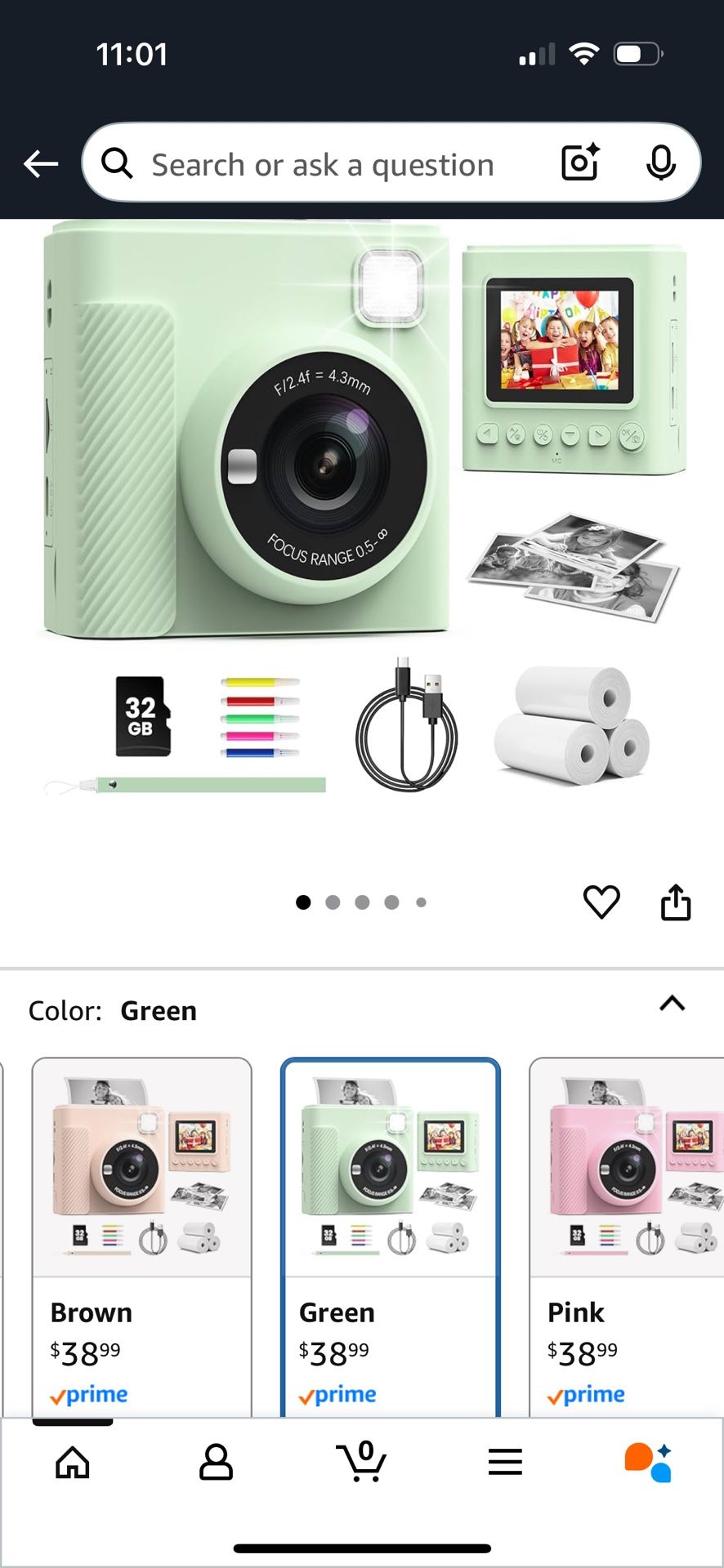 Digital Instant Camera - Kids - New