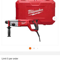Milwaukee 8 Amp Corded Handle Rotary Hammer