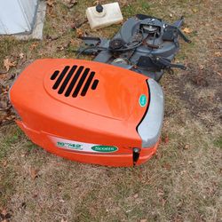 Lawn Mower Tractor Hood And Deck 