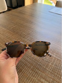 Ray-Ban Elliot Sunglasses Havana Brown Gray Frame with Polarized Brown Lenses