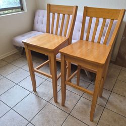 Bar Height Wooden Chairs