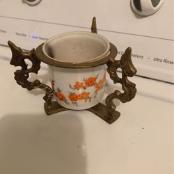 Heavy Solid Brass Candle Holder