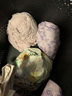 Crib Sheets , Changing Pad Cover And Crib Skirt 