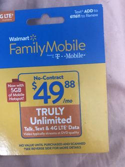 Phone card never used