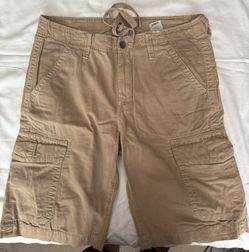 True Religion Beige Cargo Shorts - 32W