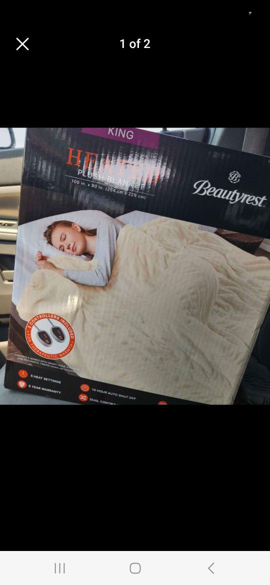 Beautyrest King size Plush Heated Blanket