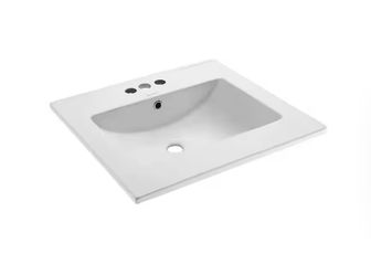 24 in. Ceramic Vanity Top by Swiss Madison
