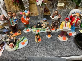 Emmett Kelly Clown Figurines **Ranging in price from $10 to $40**