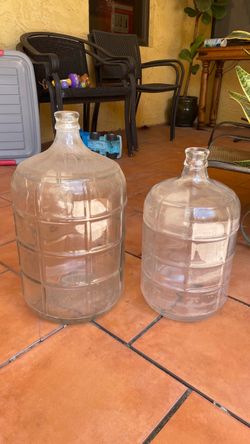 Glass bottles 5 &3 gal. $75.00 CASH. EACH, TEXT FOR PRICES.