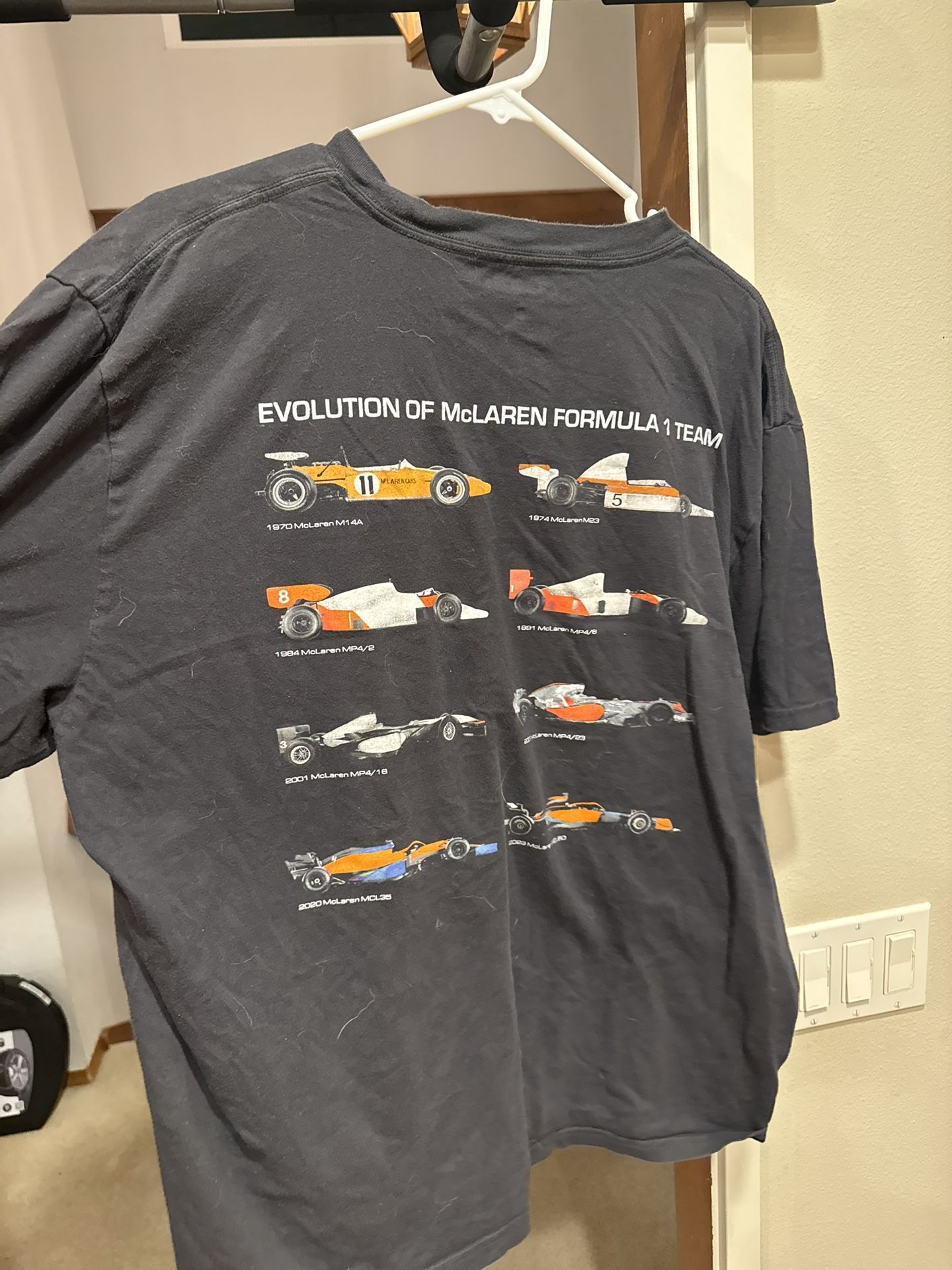 Mclaren formula 1 racing abercrombie and fitch tshirt