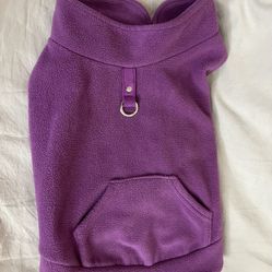 Dog Fleece West Jacket With O - Ring Leash, Size XL 