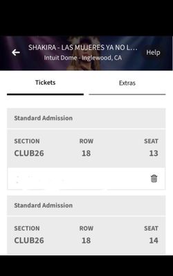 Shakira concert tickets