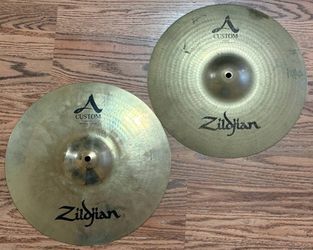 Zildjian A Custom 14" Hi-Hat Cymbals Pair for Drum Set ( 991 / 1,156 grams )