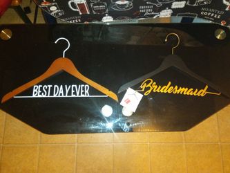 Cute wedding hangers