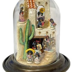 Olslewski DeGrazia Miniature Dome with ALL 12 Miniature Figurines