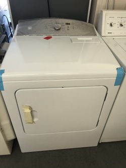 New scratch and dent kenmore dryer. 1 year warranty