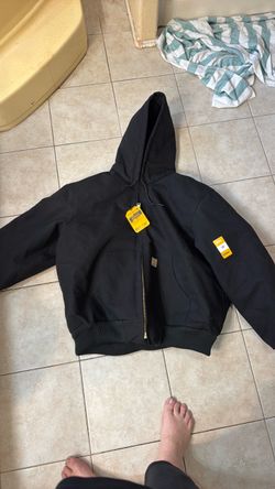 Carhartt Black Zip-Up Hooded Jacket
